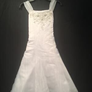 US Angels Bridal Party Flower Girl Dress Size 10 First Communion Mini Bride